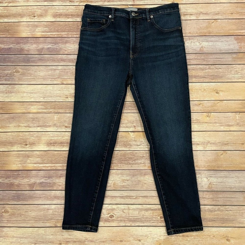Everlane Dark Wash High-Rise Skinny Jeans